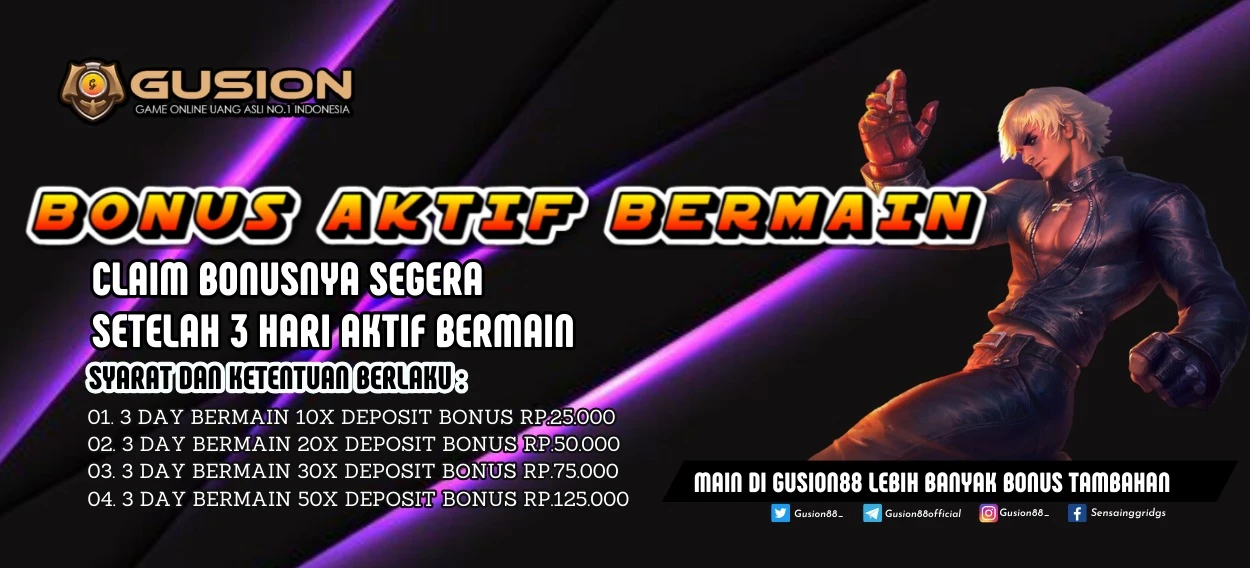 BONUS AKTIF BERMAIN